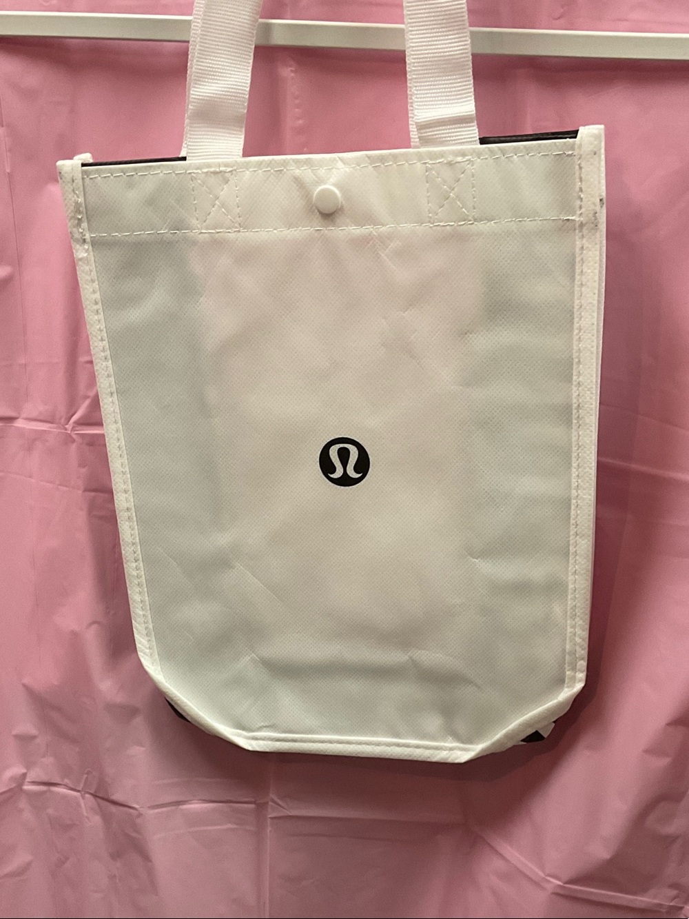 Small lululemon athletica White Tote Bag with Black Logo